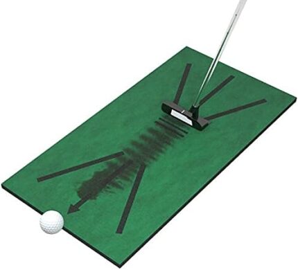 Heqi Golf Training Mat,Swing Detection Batting Portable Golf Training Turf Mat Mini Golf Practice Training Aid Rug, Game and Gift for Home/Office/Outdoor