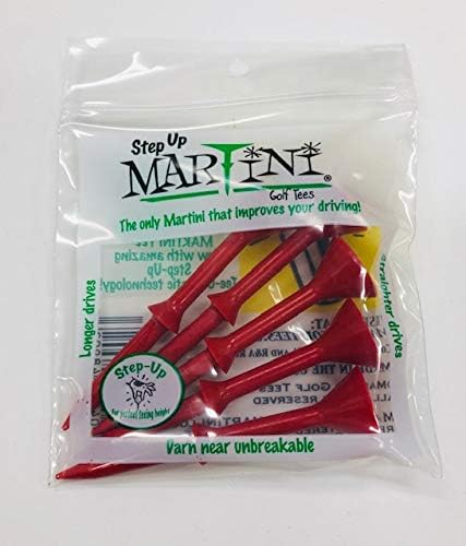 Martini Step-Up Golf Tees RED 3 1/4" (5 Tees)