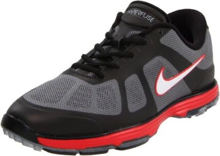 Nike Golf Men's Nike Lunar Ascend-M, Cool Grey/White/Black/Action Red, 12 W US