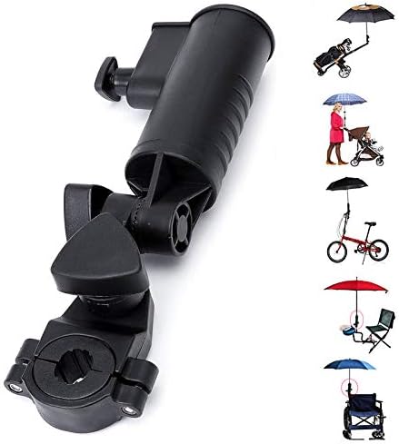 41rm7EuyHmL._AC_.jpg Amy Sport Golf Cart Umbrella Holder Universal for Push Cart Adjustable Size Angle Stroller Attachment with Clamp for Bike Stroller Fishing Beach Chair Wheelchair - Image 1