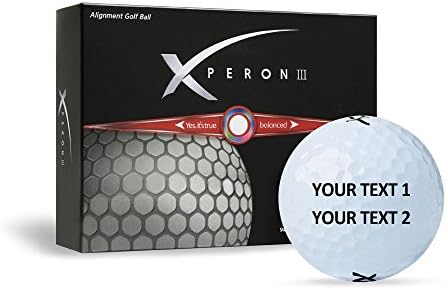 41uG86LstUL._AC_.jpg XPERON GOLF Balls Dual Alignment 6 Types with Personalized Option (One Dozen) - Image 1