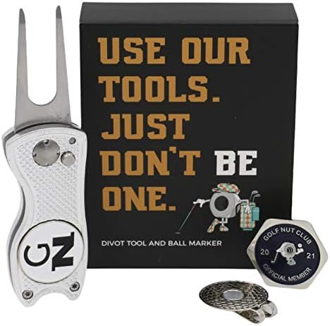 41uabsWm77L._AC_.jpg Golf Nut Divot Tool and Ball Marker Combo for The Avid Golfer! - Image 1