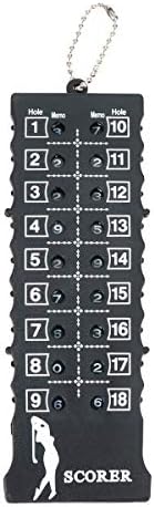 Pixnor Golf scorecard 18 Holes Golf Stroke Counter Golf Score Card Counter