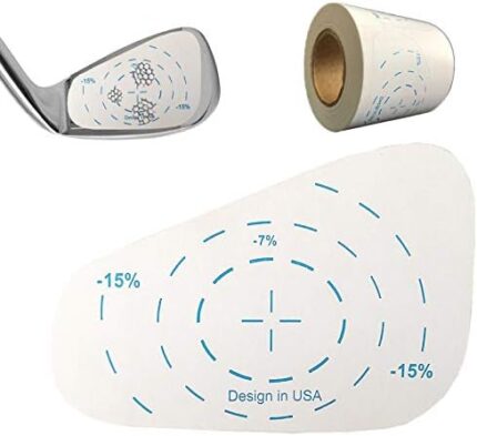 FINGER TEN Golf Club Impact Labels Tape Wood Iron Ball Hitting Recorder Value Pack Standard Oversized Irons Woods Stickers for Men Women Golfer Swing Training Practice