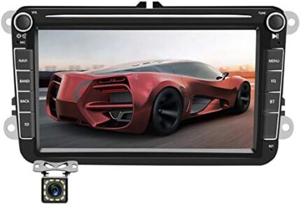 Car Radio Android GPS Navigation Stereo for VW Volkswagen Passat Golf MK5 Jetta Tiguan T5 Skoda Seat Polo Touran Double Din Car Stereo with Bluetooth 8" Touch Screen FM WIFI SWC 1G 16G + Backup Camera