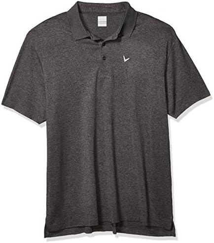 41v72KKrTZL._AC_.jpg Callaway Men' Cooling Heathered Short Sleeve Golf Polo Shirt, Castle Rock Heather, 2X-Large Tall - Image 1