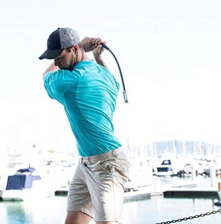 Indoor Golf Swing Trainer, Compact Flexible Shaft, Weighted Club Head, Golf Gift, Regulate Your Golf Swing Speed with This Golf Training Aid