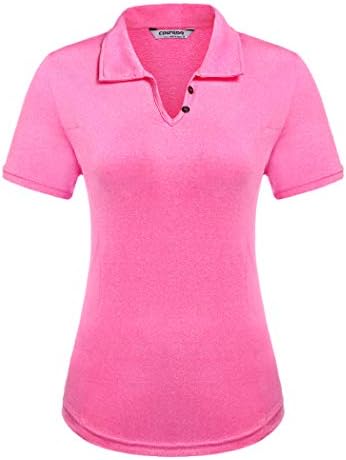 COOrun Golf Polo Shirts for Women Slim Fit Sports Shirts Quick Dry Athletic Polo for Tennis