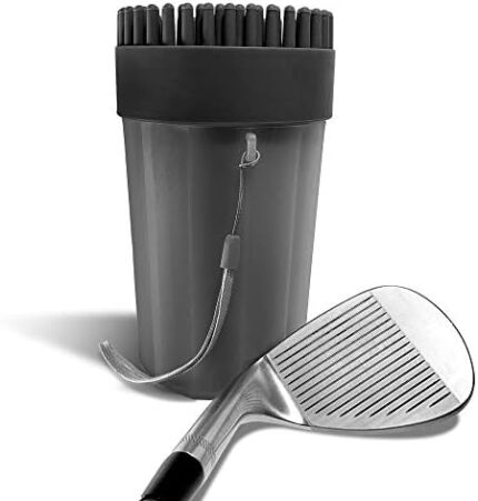 Golf Cart Club Cleaner │ 6" x 3.75" │ Golf Club Brush │ Portable Club & Ball Washer │ Golf Accessory │ Golfer Gift