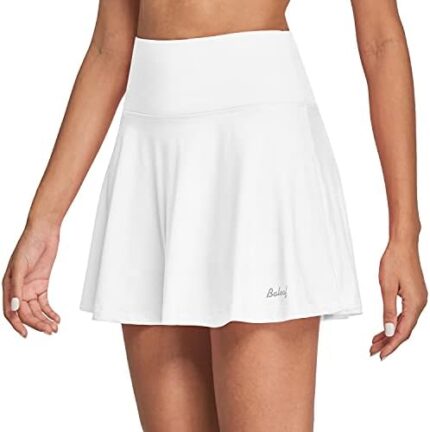BALEAF Women's High Waisted Tennis Skirt Golf Active Sport Running Skorts Skirts Ball Pockets