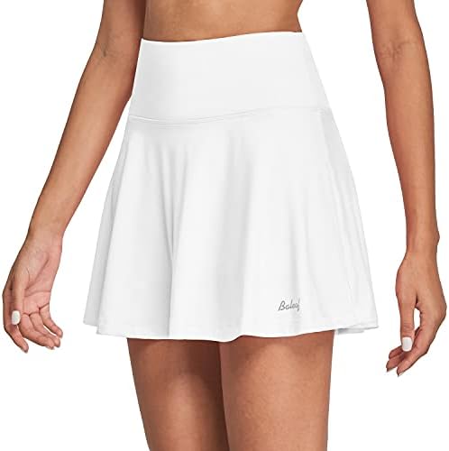 41xsuA-VGaS._AC_.jpg BALEAF Women's High Waisted Tennis Skirt Golf Active Sport Running Skorts Skirts Ball Pockets - Image 1