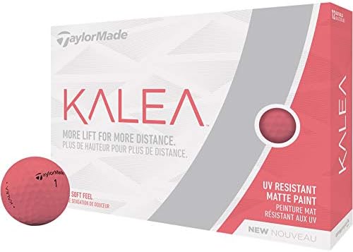 41y-rdAtoL._AC_.jpg TaylorMade Kalea Golf Balls, Peach (One Dozen) , Large - Image 1