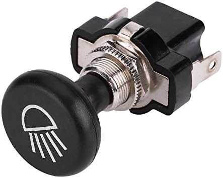 41yEDF9lerL._AC_.jpg Keenso Headlight Switch, Universal 12V Golf Cart Car LED Light Push Pull Switch Button for Club Golf Yamaha EZGO - Image 1