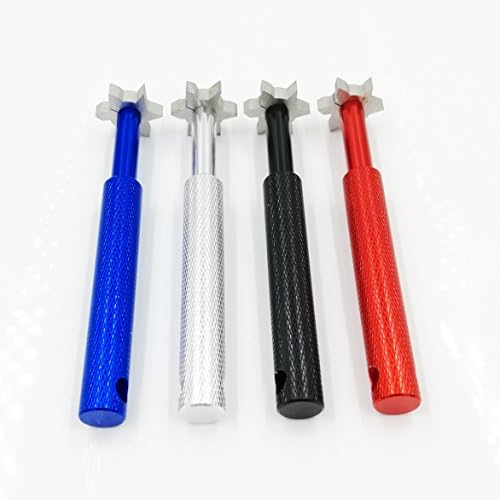 41yMG3jqIBL._AC_.jpg Iron Wedge Golf Club Groove Sharpener Tool with 6 Cutters for Optimal Backspin, Vancle Golf Club Re-Grooving Cleaning Tool 6-Tip, for Wedges and Utility Clubs, Golf Accessories - Image 1
