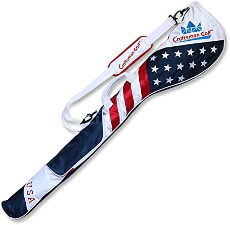 41z6embOcRL._AC_.jpg Craftsman Golf Stars and Stripes American USA US Flag Club Case Sunday Bag Red White Blue for 6-7 Clubs 49" - Image 1