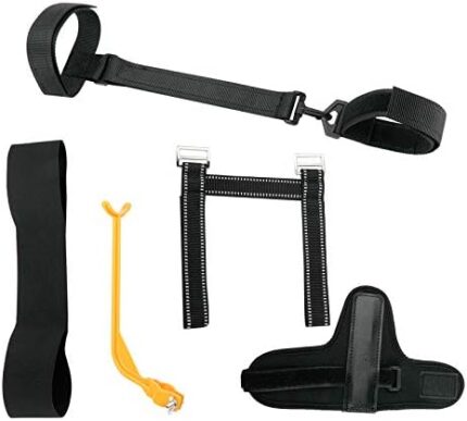 Yaegoo 5pcs Golf Swing Training Kit, 1 Arm Band, 1 Elbow Correction, 1 Wrist Hinge Trainer, 1 Wrist Brace Band and 1 Leg Rod Corrector