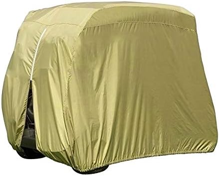 41zt9MerdwL._AC_.jpg SING F LTD 4 Passenger Golf Cart Cover Waterproof Sunproof Club 112 Inch Height 210D Polyester Fabric Durable Taupe - Image 1
