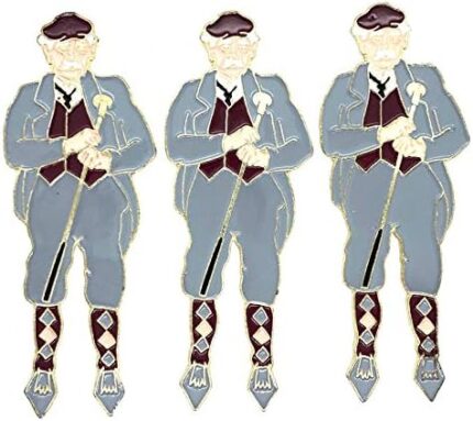 MooreGolfing Divot Repair Tool Gift Idea Golfer Hickory Steel 3 Pack