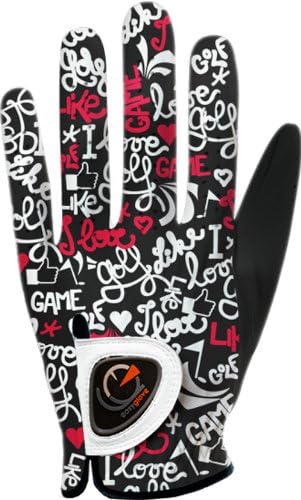 easyglove Fashion_Love-Golf-Black Men's Golf Glove (Black)