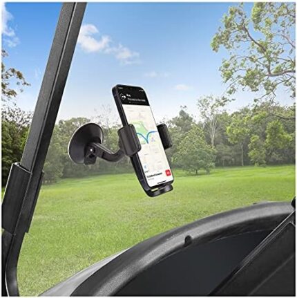 10L0L Universal Golf Cart Windshield Suction Cup Phone Holder for EZGO, Club Car, Yamaha