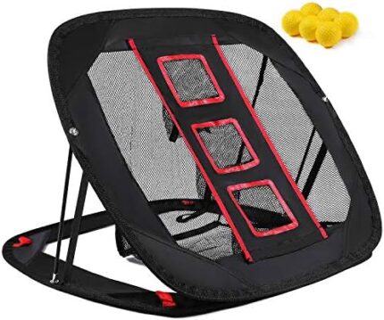 YSOU Pop Up Golf Chipping Net, Outdoor/Indoor Golfing Target Swing, Accuracy Practice, and Backyard Practice Swing Game with 6 Foam Training Balls
