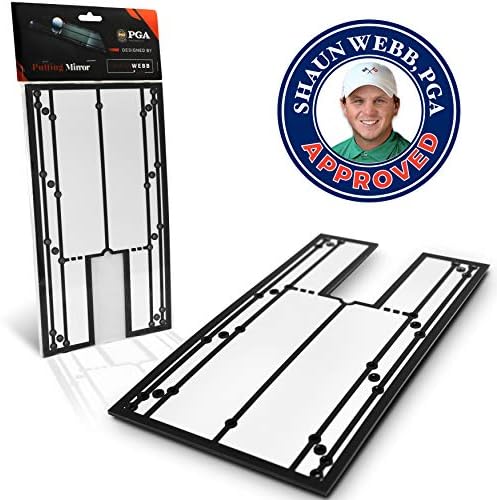 515H3MERQoL._AC_.jpg Shaun Webb's Putting Mirror 12" x 6" - Putt with Confidence and Accurately. Get Instant Feedback And Improve Your Stroke With This Portable Golf Training Aid, Alignment Golf Accessories, Swing Trainer - Image 1