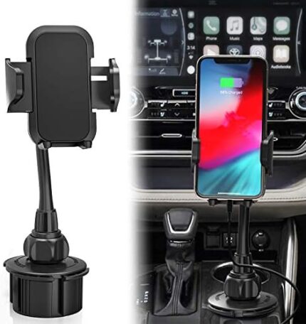 Car Cup Holder Phone Mount, Cell Phone Holder for Car,Compatible with iPhone 11 Pro Max Xs/X/8/7/6s/6Plus,Galaxy/Note etc