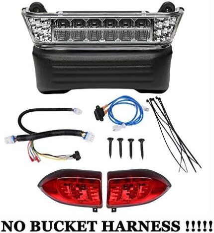 kemimoto Compatible with Club Car Precedent Light Kit, Golf Cart Headlight Taillight Assembly for 2008+ Model - Not Street Legal and No Bucket Harness