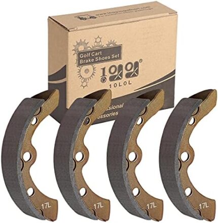 10L0L Golf Carts 101146302 Brake Shoes for Club Car DS and Carryall Manual Adjust Golf cart 4PCS