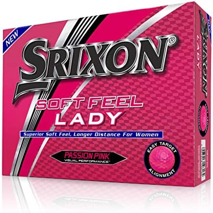 51CadxqpnpL._AC_.jpg Srixon Soft Feel Lady Golf Balls (One Dozen) - Image 1
