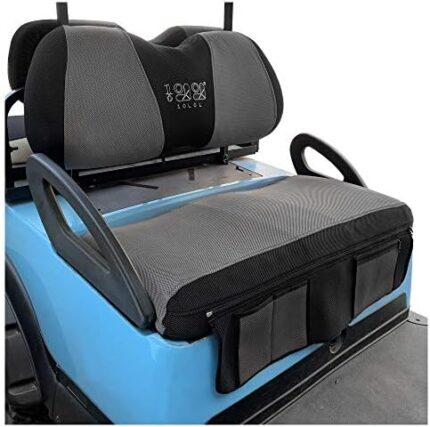 10L0L Golf Cart Summer Seat Covers, Washable Bench Golf Cart Cover for Yamaha Club Car Precedent with Removable Storage Pocket （L Size）