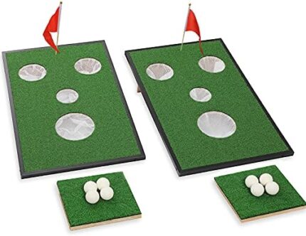 UDIY Golf Cornhole Game Set Chipping Boards Golf Sport Game Golf Practice Training for Indoor/Outdoor Ideas