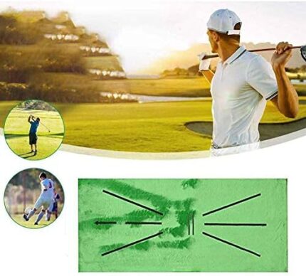 TTNARSA Golf Training Mat,Swing Detection Batting Mini Golf Practice Training Aid Game,Mini Golf Practice Training Aid Rug for Swing Detection Batting,Game and Gift for Home Office Outdoor Use