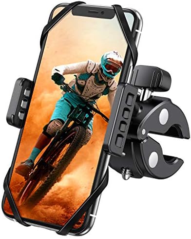WeGuard Bike& Motorcycle Phone Mount - Universal Bike Handlebar Cell Phone Holder, Bike Cell Phone Holder Compatible with for iPhone 11 Pro, Xr, Xs Max, Samsung S20 S10+ or Any Cell Phone