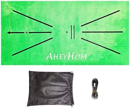 AHEYHOM Golf Training Mat, Mini Golf Practice Training Aid Rug for Swing Detection Batting, Game and Gift for Home/Office/Outdoor