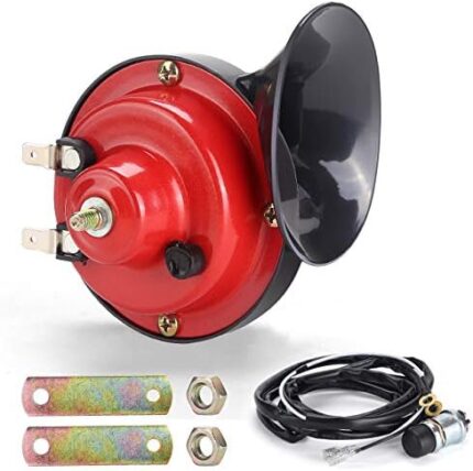 Universal 12 Volt Golf Cart Electric Horn Kit for EZGO, Club Car, Yamaha or UTV, ATV, Boat