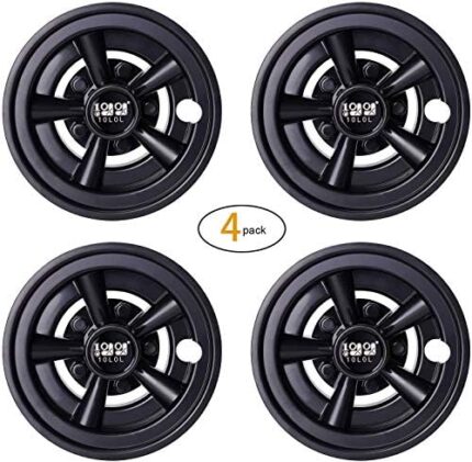 10L0L Golf Cart Wheel Covers 8 Inch Set of 4, Wheel Caps for Standard Golf Cart Rims,Fit for EZGO,Yamaha,Club Car