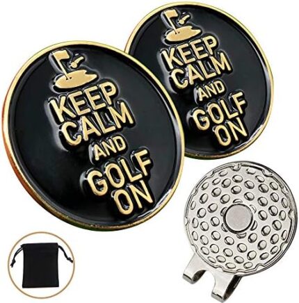 kaveno Golf Ball Marker with Golf Hat Clip, Great Gift for Any Occasion PremiumCollection