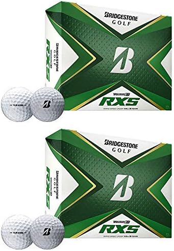 Bridgestone Golf 2020 PGA Tour B RXS Golf Balls with REACTIV Cover, White (2 Dozen)