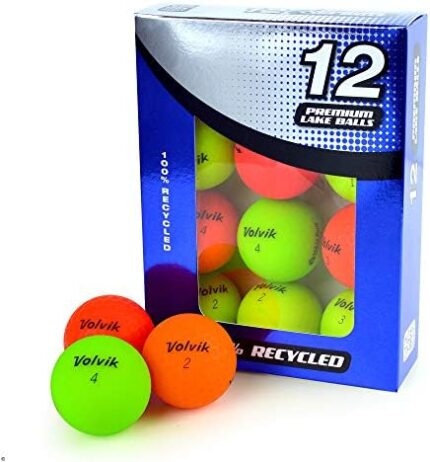 Second Chance Unisex's Volvik Optic Grade A Lake Golf Balls, Multi-Coloured, Size 12