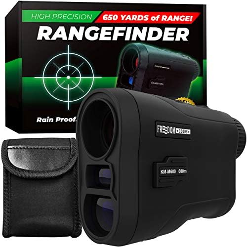 51LhrHzutmL._AC_.jpg Range Finder (Golfing and Hunting), Precision Range Finder for Hunter (650 yards with Slope), Golf Rangefinder, Range Finder Golfing (6X HD Optical Lens), Golf Range Finders (Rechargeable) - Image 1