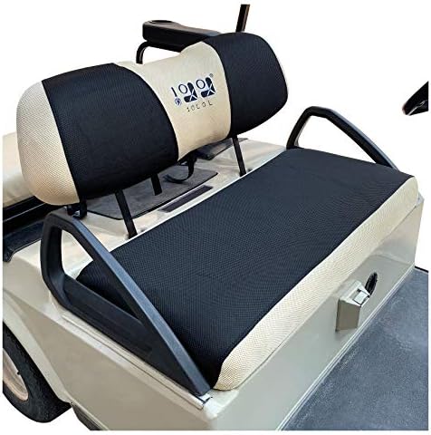 51MPkbKGo4L._AC_.jpg 10L0L Golf Cart Seat Covers for Club Car DS Precedent & Yamaha, Washable Breathable Air Mesh Cloth for Summer and Winter - Image 1