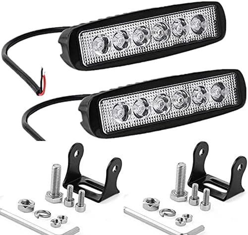 51MRKXMD73S._AC_.jpg 6" LED Light Bar 18W 6000K LED Anti Fog Light Bulb Led Work Lights Projector Lamp Outdoor For 4x4 Bar ATV UTV - Image 1