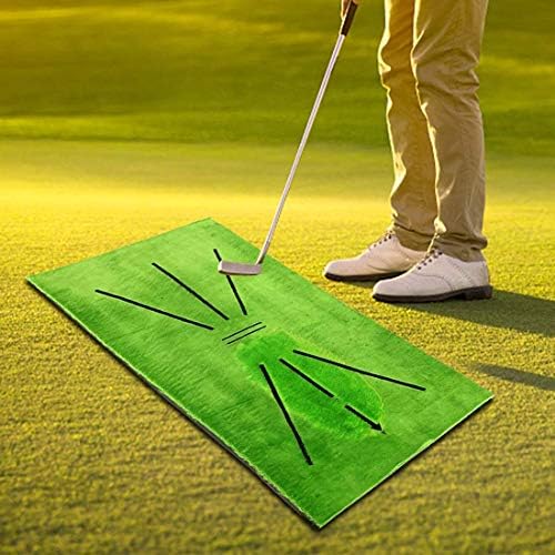 51Nn1fn5BkL._AC_.jpg Dheera Golf Training Mat, Swing Detection Batting Mini Golf Practice Training Aid Game, Portable Golf Training Turf Mat Gift for Home Office Outdoor Use (Upgraded Version) - Image 1