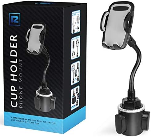 51NnwjHhMAL._AC_.jpg R2 Cup Holder Phone Mount - Compatible with All Models of iPhone, Samsung, Google, Motorola, Nokia, LG, Sony, Lenovo, Huawei & More! - Image 1