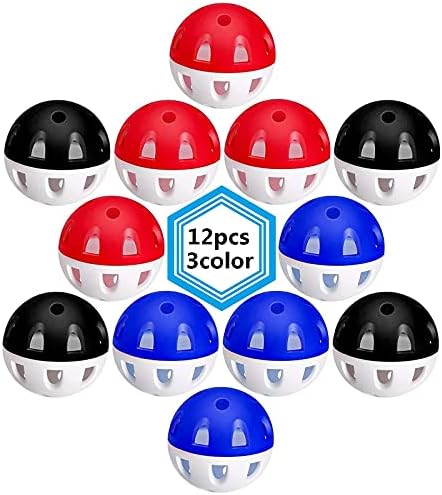51Nwq2h5z3S._AC_.jpg Practice Golf Balls-Hollow Plastic Golf Training Balls-Soft Rubber Golf Balls for Indoor or Outdoor Training Swing Practice Driving Range - Image 1