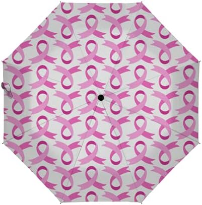 LoveKunYu Compact Umbrella Boho Chic Dreamcatcher Feathers Ethnic Auto Open Close Travel Sun Golf Folding Umbrellas Windproof Lightweight for Women Men Kids Girls Parasol with Black Anti-Uv Coating