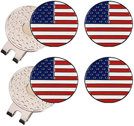 51QBpaEB-L._AC_.jpg Amy Sport Golf Ball Markers with Hat Clip Magnetic Value Set for Men Women, Durable Strong Removable Attaches Easily to Cap Premium Gifts - Image 1
