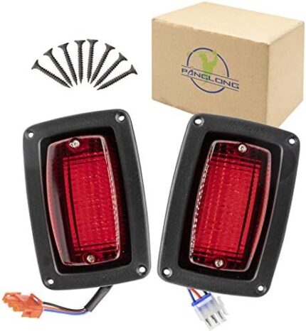 Panglong LED Tail Light Kit for Club Car DS with (2) LED 3 Wire Taillights fit Golf Cart 1017035 1982-Newer