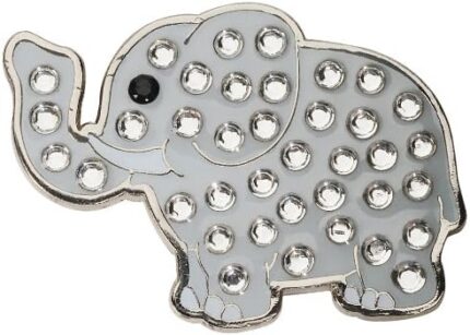 Navika Elephant Swarovski Crystal Ball Marker with Hat Clip